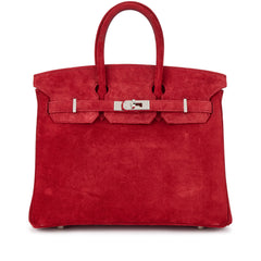 Birkin 25 Palladium Hardware Rouge Vif Doblis
