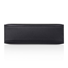 Kelly Pochette Bag Black Swift Leather with Gold Hardware