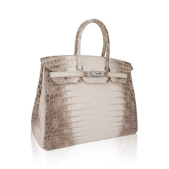 Birkin 35 Diamond Blanc Himalaya Matte Crocodile Limited Edition Bag