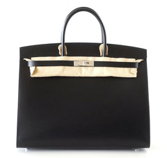 Birkin 40 Bag Sellier Black Vache Hunter/ Veau Evercalf Limited Edition