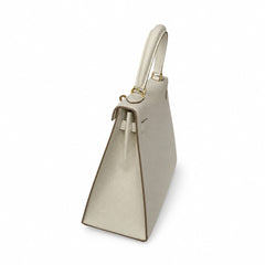 Custom orderškelly25 milkshake white epsom gold buckle fully hand-stitched with wax thread