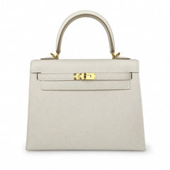 Custom orderškelly25 milkshake white epsom gold buckle fully hand-stitched with wax thread