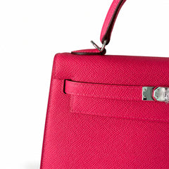 Customer orderškelly25 5J pink epsom silver buckle hand-stitched