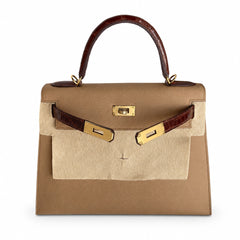Custom orderškelly28 Milk tea color with honey brown, epsom with American color, gold buckle, hand sewing
