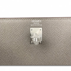 Custom orderškelly25 pewter gray epsom silver buckle fully handmade with wax thread