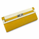 Kelly Cut 31 Clutch Epsom Leather Picture Amber Yellow