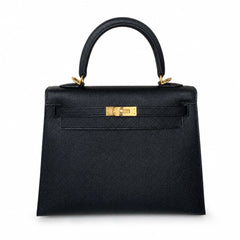 Customer orderškelly25 black epsom gold buckle, fully handmade with wax thread