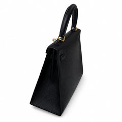 Customer orderškelly25 black epsom gold buckle, fully handmade with wax thread