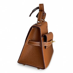 Custom orderškelly desordre 20cm golden brown gold buckle epsom hand stitched double sided kelly