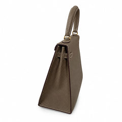 Customer orderškelly25 elephant gray Epsom gold buckle, fully handmade with wax thread
