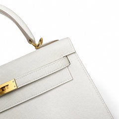 Custom orderškelly25 milkshake white epsom gold buckle fully hand-stitched with wax thread