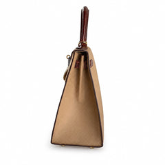 Custom orderškelly28 Milk tea color with honey brown, epsom with American color, gold buckle, hand sewing