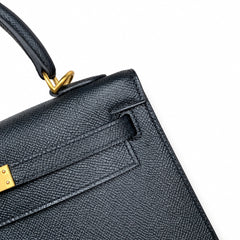 Customer orderškelly25 black epsom gold buckle, fully handmade with wax thread