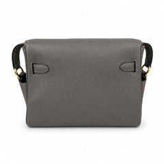 🆕 In stock Kelly Messenger messenger bag for men and women, pewter gray gold buckle, imported leather, all-steel hand-waxed thread, the highest cost performance on the Internet. The classic combinatio