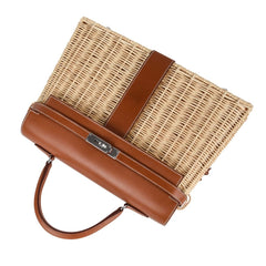 Kelly 35 Bag Picnic Wicker / Osier Palladium Hardware Limited Edition