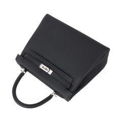 Kelly 25 Bag Black Togo Palladium Hardware (Retourne)