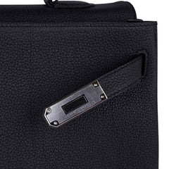 Kelly 35 Bag Black Retourne Togo Palladium Hardware New