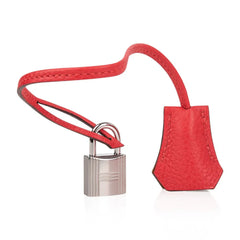 Verso Birkin 30 Bag Rouge Tomate & Natural Sable Togo Leather with Palladium Hardwre