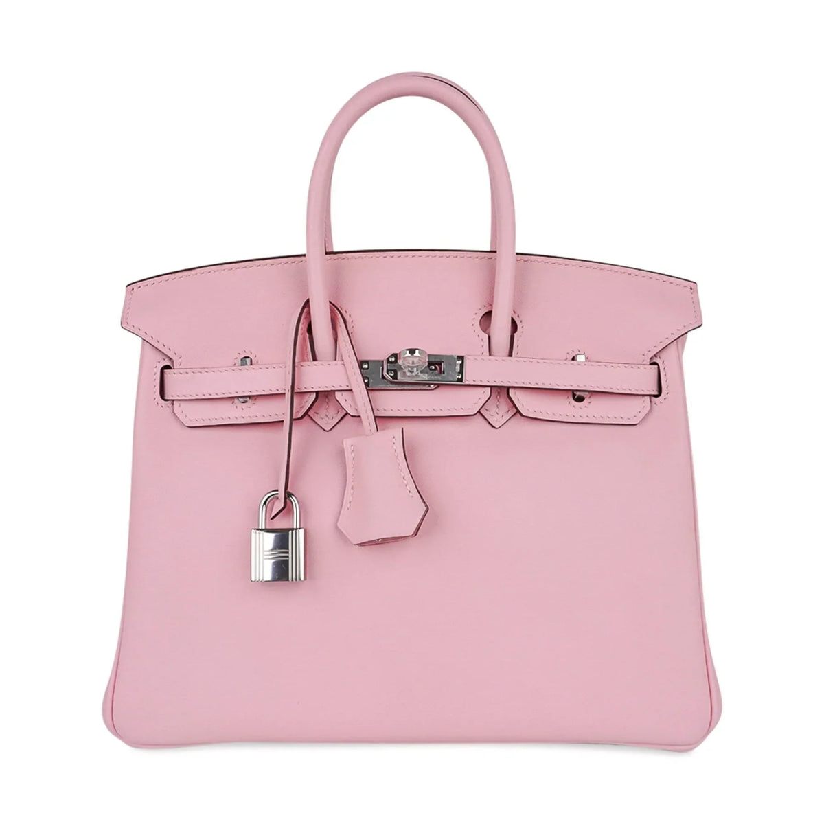 Birkin 25 Bag Rose Sakura Palladium Hardware Rare