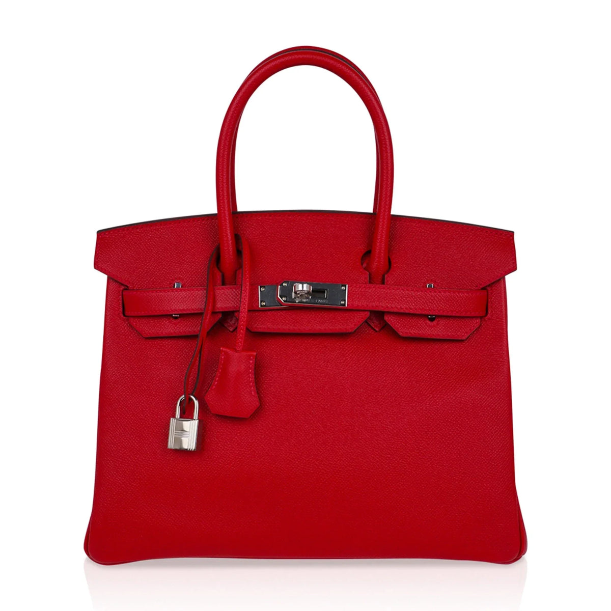 Birkin 30 Bag Rouge Casaque Epsom Leather with Palladium Hardware